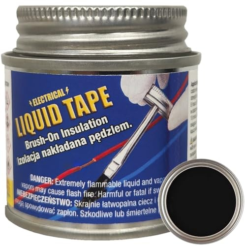 Cinta adhesiva de aislamiento de goma líquida Plasti Dip PlastiDip (Negro)