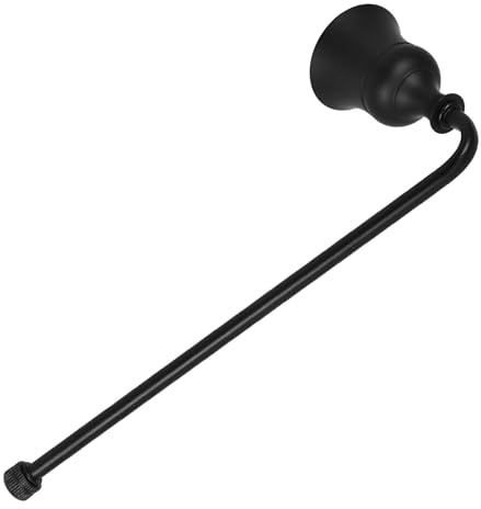CVUTOVO Spegni Candela in Metallo Nero Copertura Stoppino, Accessorio per Candele Profumate a Colonna, Strumento per Aromaterapia per Casa e Dormitorio