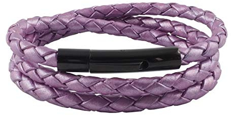 König Design Lederkette Lederband Leder-Armband 3 mm Herren Halskette 17 cm - 100 cm geflochten