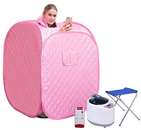 GCCG Lazy SPA, Sauna Hogar Portátil Sauna Steamer, 220V 2L Portable Steame Sauna Tent SPA Home Salon Steamer Cleansers, 1-9 Levels Temperature Adjustment (Color : Single)
