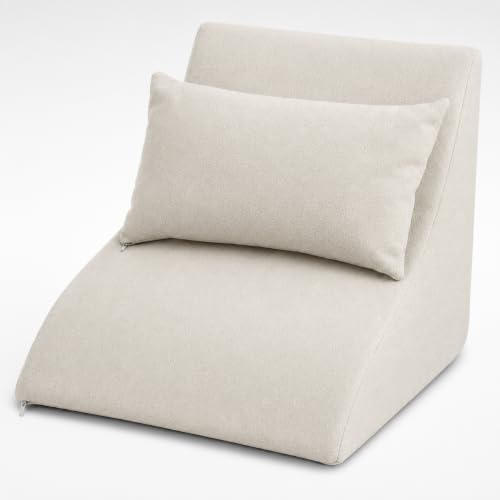 Formalind Lesekissen Set Beige | Komfortabel für Bett und Sofa, Ergonomisches Rückenkissen, Inklusive Sofakissen, Made in Germany