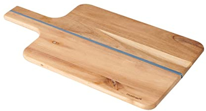 MASTRAD Schneidebrett aus Holz – faltbar – großes Format – 42 cm x 20 cm x 1,2 cm, Akazie, Braun