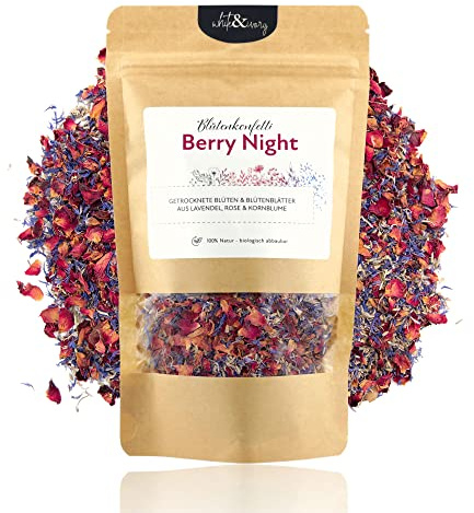 Blütenkonfetti „Berry Night“ Mix 300g (5 Liter)