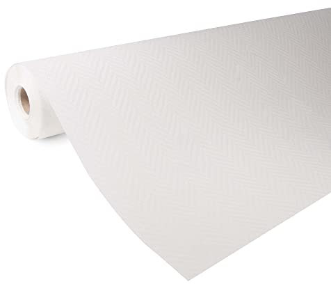 Fibre de verre pré-peinte Arrêtes 165g/m² 2500 x 100cm Blanc à peindre Revêtement mural de rénovation, Isolant thermique, Protection murale