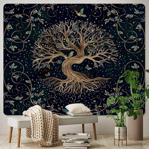 Tree of Life Home Art Wandteppich böhmian dekorative Wandteppiche Hippie Yoga Matte Große Blechsofa Decke
