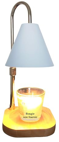 Zen’Arôme Chauffe Bougie Parfumée Candelia - Brûleur Électrique pour Bougie Parfumée - Diffuse Les Parfums sans Flamme ni Fumée - Prolonge la Durée des Bougies - Variateur Intégré - Hauteur Ajustable