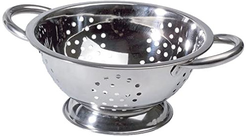 TIENDA EURASIA - Escurre Verduras, Escurridor de Pasta, Escurridor de Acero Inoxidable, Escurre la comida al Lavarla, Cocinarla, Escurridor de Cocina, Colador con pie (ø29 cm)