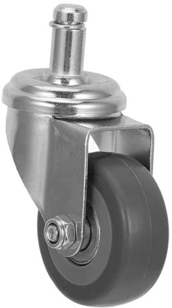FUNOMOCYA Stainless Steel Caster Wheels for Salon Trolley Swivel Replacement Wheels Grey for Rolling Cart 360° Rotation 4-piece Set