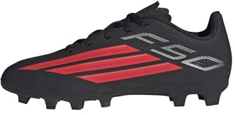 adidas Unisex Kinder F50 Club Firm Ground/Multi Ground Football Boots Kids, core Black/Lucid red/core Black, 32 EU