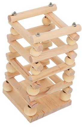 VANZACK Holz-futterspender Für Kaninchen Multifunktionales Grasgestell Aus Stabilem Material Für Nager Für Heu Luzerne Und Weiteres Futter Geeignet Für Hamster Meerschweinchen