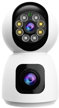 Jortan Tech JT-8292QJC - Telecamera di sicurezza a cupola da 3 MP con visione notturna a colori, codifica H.265, audio bidirezionale, rilevamento intelligente, archiviazione cloud e Wi-Fi IP66