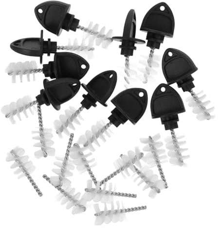 MAGICLULU 20pcs Stainless Steel Beer Tap Cleaning Brush Set Faucet Plug Brush for Draft Beer Taps Restaurant Use Insect Dust Cover