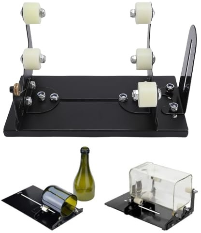 Candeon Cortador de Botellas de Vidrio, Kit de Herramientas de Corte de Botellas Cortador de Vidrio para Botellas, Kit de Cortador de Botellas de Vino para Todas las Formas Herramienta