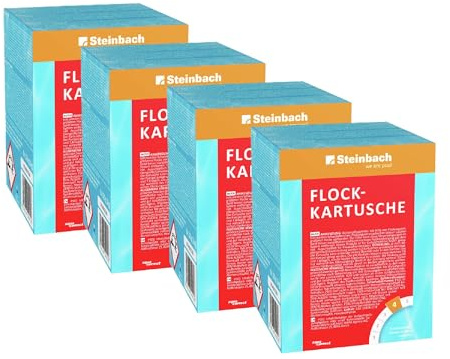 STEINBACH Flockkartusche 4 kg | zur Bindung von Schwebstoffen & Trübungen im Poolwasser | für glasklares Wasser | verbessert die Sandfilterleistung | Nicht für Kartuschenfilter geeignet