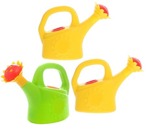 LALADEFIEE 3 Piezas Juguete Regadera Infantil Plástico Diseño Divertido para Baño y Jardín para Desarrollo Motriz y Imaginativo Pequeños