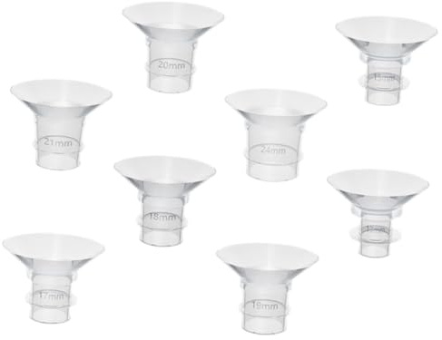 minkissy 8 pièces Inserts Silicone pour Bride de Tire-lait Portable Adaptateurs pour Pompe Électrique Accessoires Pratiques et Durables pour Allaitement