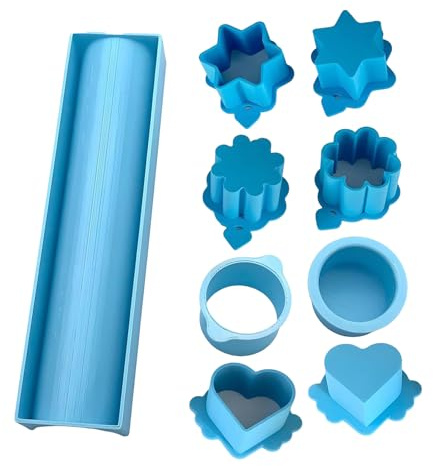 Nhujevkom Cake Pop Cutter and Pusher - Cake Pop Circle Maker Baking Cutter Molds Set - 3D Printed Baking Tools Dessert Making Mould for Kitchen Birthday Parties Holiday Gathering Wedding