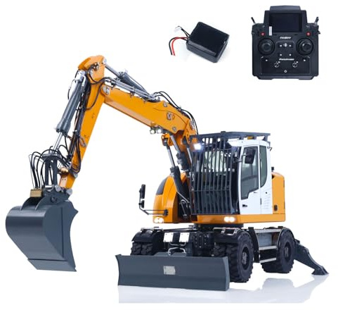 TOUCAN RC HOBBY LR914 PRO MAX Metall 4WD 1/14 RC hydraulischer Rad Bagger 11-Wege Ventil RTR Funk gesteuerter Bagger PL18EV Lite Batterie licht für Erwachsene Fortschritt liches Modell