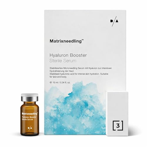 Matrixneedling Hyaluron Serum 3,5 % – 3 fack hyaluronsyraförstärkare – steril mikroneedlingsserum för dermapen och dermaroller – högkoncentrerat hyaluron serum mot rynkor, ärr och töjningsremsor
