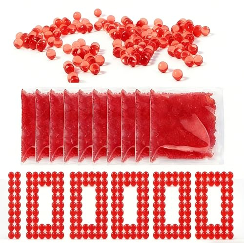 Wasserperlen AUEJACKY 10 Packung Wasserperlen Für Kinder, Orbeez, 7-8 Mm Gel Balls，Wasserperlen Für Pflanzen, Water Beads Für Heimwerker,Dekoration,Pflanzenfüller.