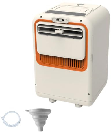 RUODATONLY Condizionatore Portatile con Raffreddamento a Compressore, Senza Tubo di Scarico, Climatizzatore Portatile con Deumidificatore per Camera, Ufficio e Camper