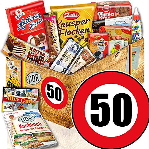 Ostalgie Geschenk Set L - Geburtstag 50 - Geschenk Mutti - Süssigkeiten Geschenk