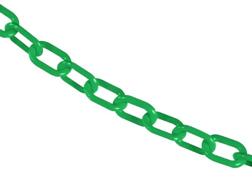 2,5 cm. Absperrkette, Kunststoff, 7,6 m, Grün
