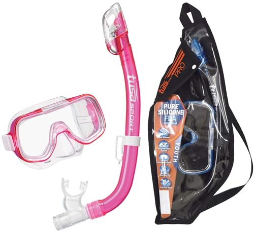 TUSA Sport Youth Mini-Kleio Maske und Trockenschnorchel Combo Set