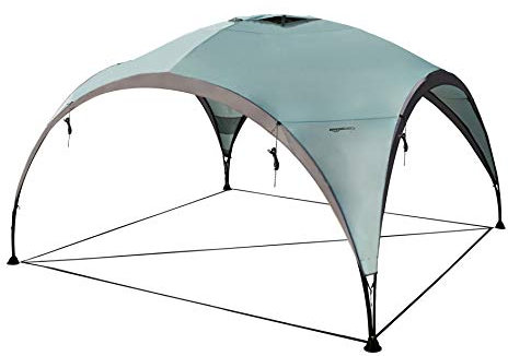 Amazon Basics Event, Garden Gazebo Beach Sun Shelter, 3.65x3.65m, Light Green