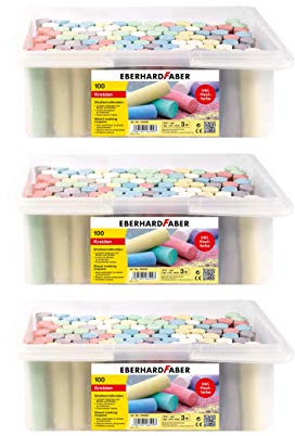 Eberhard Faber 526599 - Straßenmalkreide, 100er Eimer (100er Eimer | 3 Eimer)