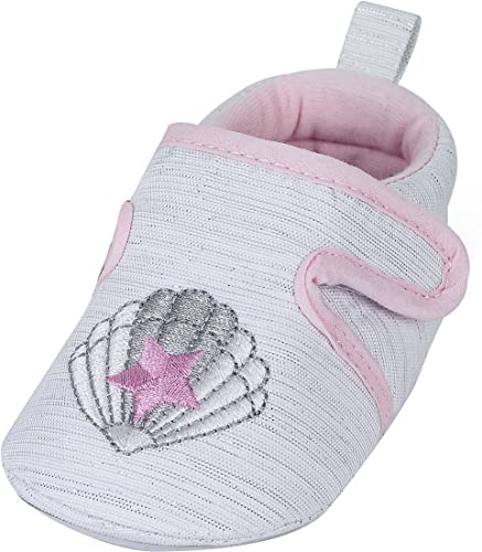 Sterntaler Baby flicka krypskor tofflor, Vit, 17 EU