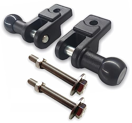 Set Geländerhalter für Balkonmarkise (schwarz)