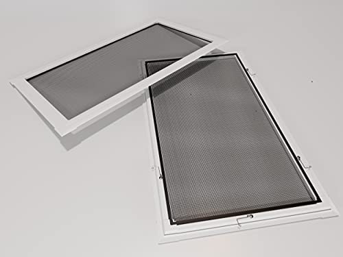 Market-Alley Insektenschutz Fliegengitter Fenster mit Alurahmen Mückengitter Fliegenschutz in verschiedenen Größen auswählbar (Weiß ; 80cm x 100cm ; BxH)