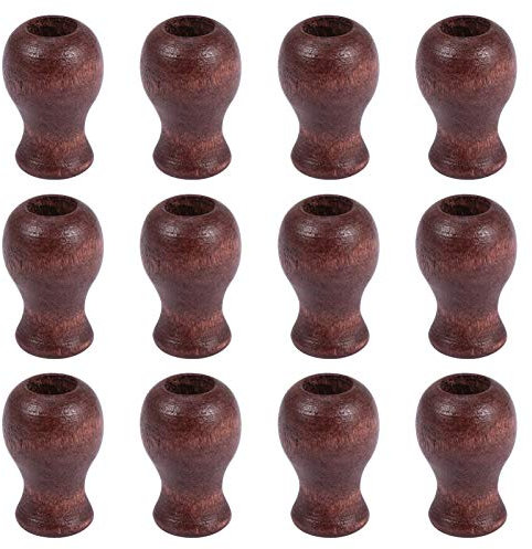 CLISPEED Bola Colgante Ciega 12 Piezas de Cuerda para Persianas para Ventanas Tira de Madera para Persianas Borlas Pomos Cordón Gotas Extremo para Persianas O Sombras Caída De Cordón De Madera