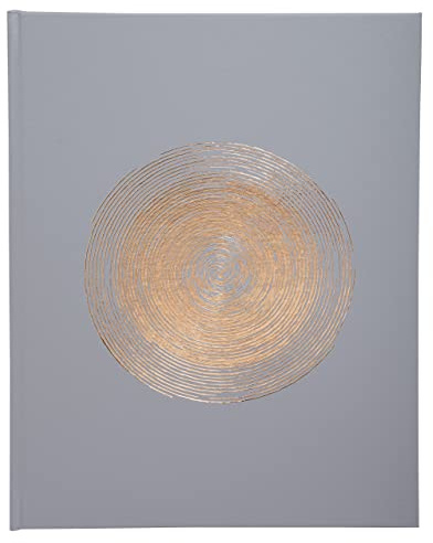 Exacompta Gästebuch Kunstleder Ellipse 100 Seiten 27x22 cm Grau
