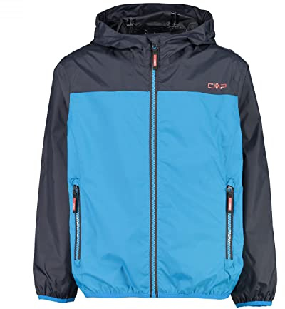 CMP Unisex barn regnjacka för barn med fast huva – 32 x 5804 regnjacka