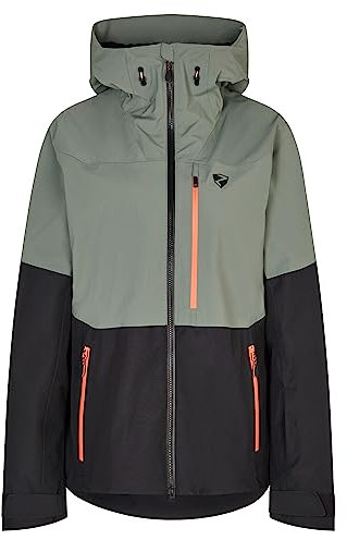 Ziener Damen TURIS Ski-Jacke/Freeride | sympatex, PFC frei, Wolle, black, 46