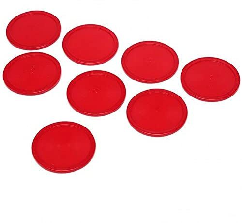 Vepoty Air Hockey Pucks Stück 8 Stück 64 mm Kunststoff austauschbare Air Hockey Pucks Zubehör für Tischspielgeräte