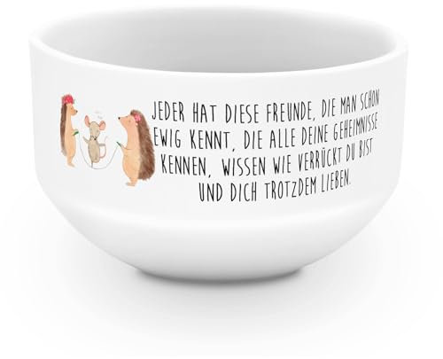 Mr. & Mrs. Panda Müslischale Igel Seilhüpfen - Geschenk, salatschälchen, Seilspringen, Kinder, Lustige Sprüche, dessertschale, Suppenschüssel, Müslischüssel, Kindergarten, Müsli Schalen, Maus