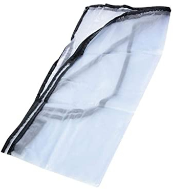 OFFSCH Leichte Pvc Regenhülle für Golfwagen Einfache Handhabung Transparente Schutzhülle als Regenschutz für Einkaufswagen oder Golfcart