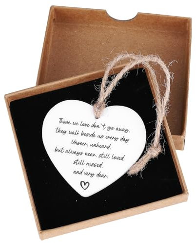 Bereavement Gifts, Sympathy Gift Remembrance Gifts, Acrylic Heart Plaque Memorial Gift, Grave Decorations In Memoriam, Sorry for Your Loss Gifts - Those we love don't go away (A)