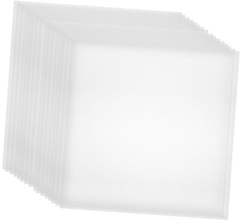 Operitacx 20blätter Wasserlösliches Sticktransferpapier Transparent Transferpapier Zum Nähen Stoff Stickmuster Transferpapier