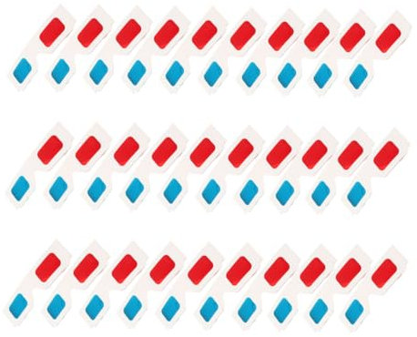DOITOOL 30pcs Paper Cardboard Glasses Anaglyph Eyewear for Movie Video Party Use