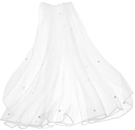 ANDRESLAD Hochzeits-braut Schleier Aus Tüll Mit Haarkamm Elegantes Accessoire Für Bachelorette-party Und Brautfeier Kürzerer Stil Für Besondere Anlässe