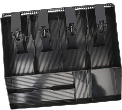 COMPUKAS Caja Registradora Multifuncional Bandeja De Almacenamiento Múltiples Compartimentos Organizador De Dinero Soporte Para Monedas y Billetes