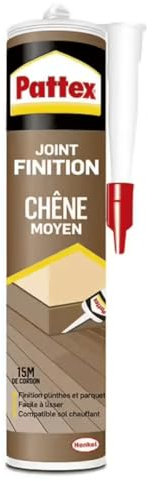 Mastic à joints élastique chêne clair - Pour plinthes, cadres de porte et joints de dilatation en intérieur (1 x 280 ml)