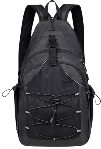 Travel Backpack, Interactive Sling Bag, Multipurpose Wearable Bag, Lightweight Compact Build, Adjustable Strap Design, Ideal School Gym Trip Hike Sport Teens Men Women Use 10.24x6.3x17.32 Inches