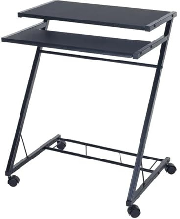 MENGLI-2024 Escritorio móvil portátil Carro portátil for computadora con Ruedas, Carrito y Plegable, estación de Trabajo