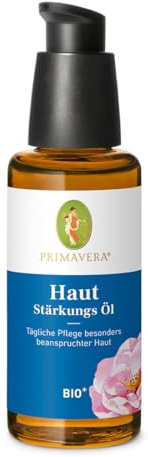 PRIMAVERA Haut Stärkungs Öl bio* 50 ml - mit Rose türkisch, Niauli und Sandelholz - für die tägliche Pflege besonders beanspruchter Haut - Narbenpflege - Aromatherapie, ätherische Öle - vegan