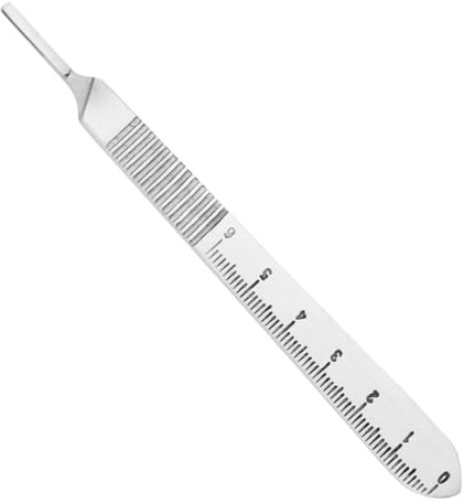 AR INSTRUMED Marking Scalpel Handle NO.3, Stainless Steel Handle, Fits on Numbers 6-16, Perfect for Hobby Arts, Crafts, and Grafting Tool